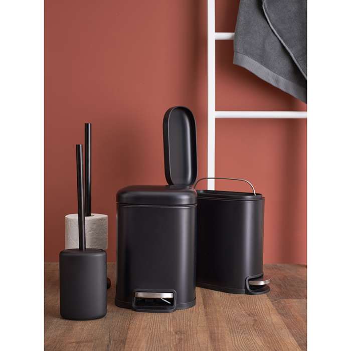 Ведро мусорное с педалью, графит, 6 л Smart Solutions SS0000247