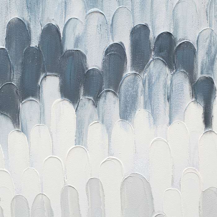 Панно декоративное с ручной росписью by feel, 140х70 см, серо-голубое Bergenson Bjorn BB0000958