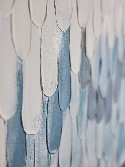 Панно декоративное с ручной росписью by feel, 140х70 см, серо-голубое Bergenson Bjorn BB0000958