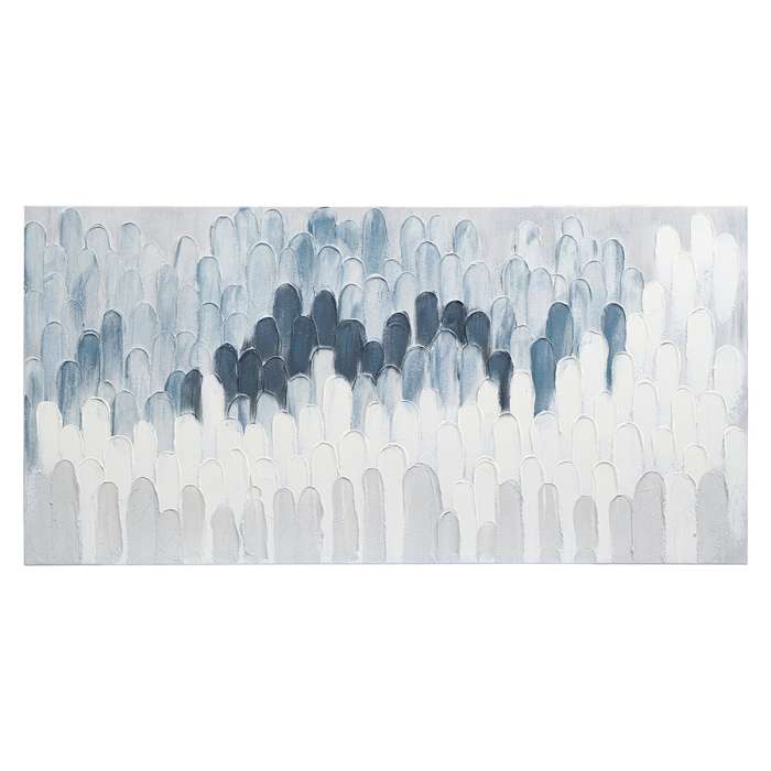 Панно декоративное с ручной росписью by feel, 140х70 см, серо-голубое Bergenson Bjorn BB0000958