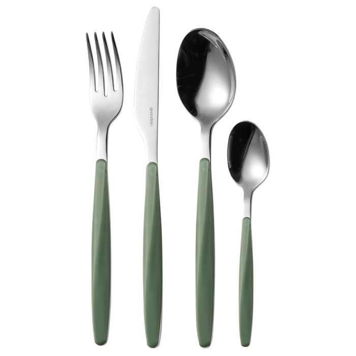 Набор из 24 столовых приборов cutlery my fusion, оливковый Guzzini 110700175