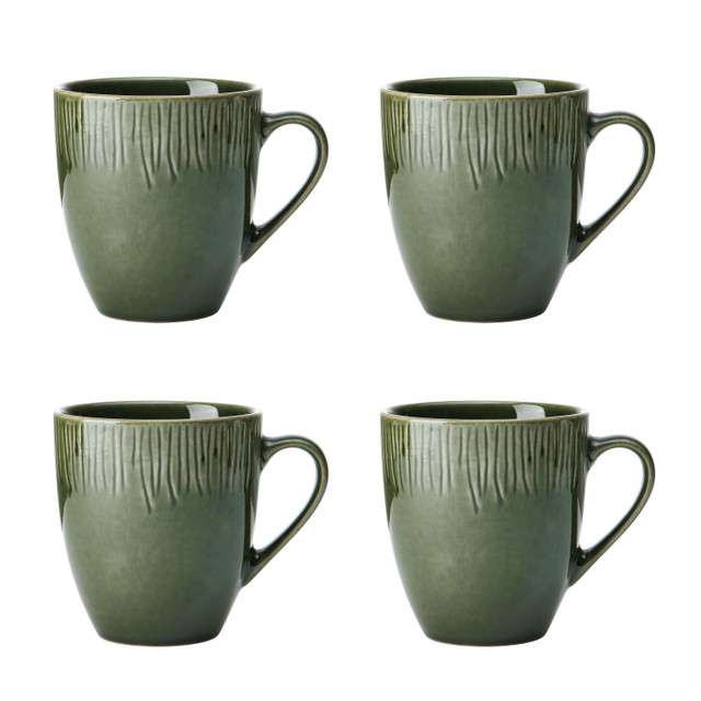 Набор из 4 кружек Mikasa Jardin GREEN, 420 мл Kitchen Craft MKJDMUGPK4