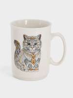 Кружка, 415 мл, фарфор N, белая, Кот, Wild ANNA LAFARG ANLAF1-M197-0285-C