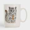 Кружка, 415 мл, фарфор N, белая, Кот, Wild ANNA LAFARG ANLAF1-M197-0285-C