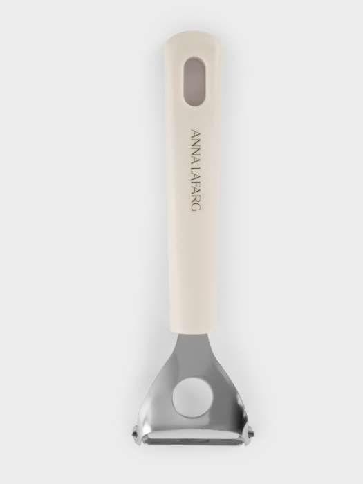 Овощечистка, 18 см, Т-образная, сталь/пластик, серо-бежевая, Universal ANNA LAFARG ANLAF-KT242006B-8