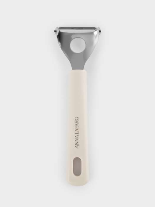 Овощечистка, 18 см, Т-образная, сталь/пластик, серо-бежевая, Universal ANNA LAFARG ANLAF-KT242006B-8