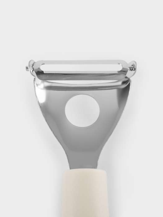 Овощечистка, 18 см, Т-образная, сталь/пластик, серо-бежевая, Universal ANNA LAFARG ANLAF-KT242006B-8