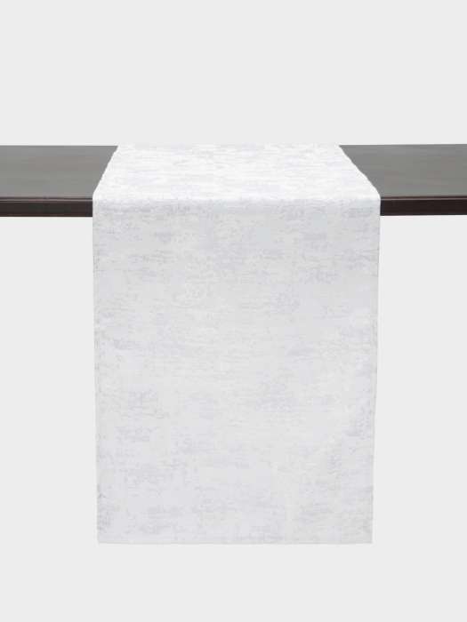 Дорожка настольная, 40х160 см, жаккард, полиэстер, белая, Ornament ANNA LAFARG ANLAF-X224028B-3