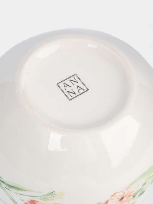 Салатник, 14x8 см, 620 мл, 2 шт, фарфор P, белый, Акварельные цветы, Bouquet ANNA LAFARG ANLAF-MEIBO-200525-2