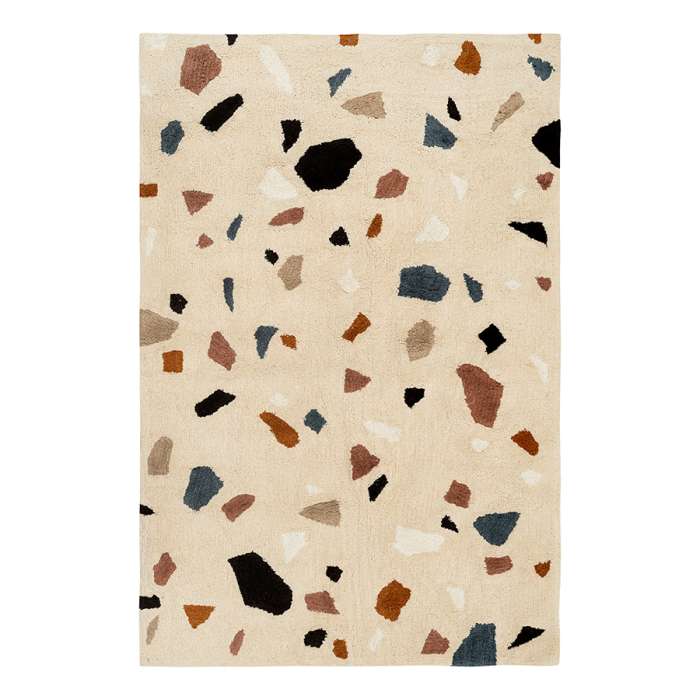 Ковер из хлопка terrazzo poetry из коллекции ethnic, 120х180 см Tkano TK25-DR0046