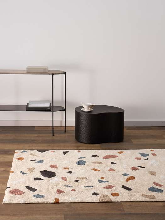 Ковер из хлопка terrazzo poetry из коллекции ethnic, 120х180 см Tkano TK25-DR0046