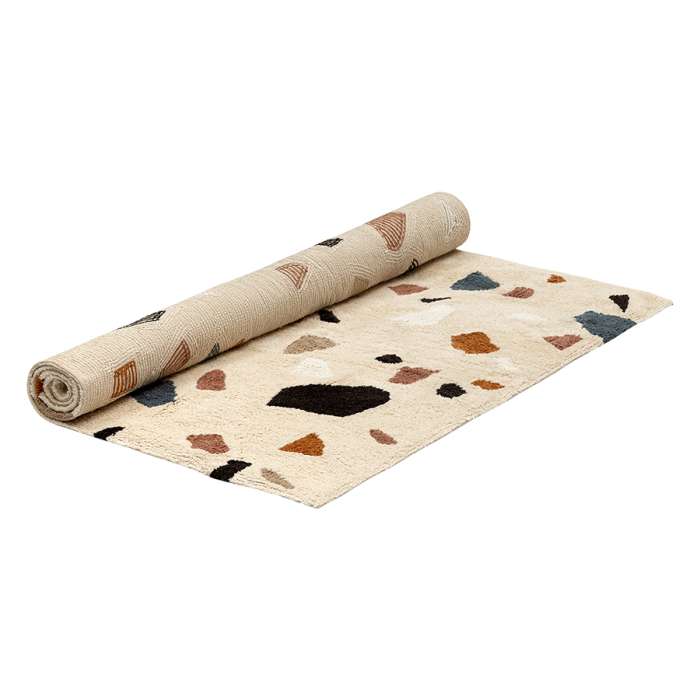 Ковер из хлопка terrazzo poetry из коллекции ethnic, 120х180 см Tkano TK25-DR0046