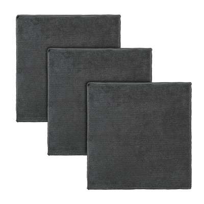Набор салфеток из микрофибры Cozy Clean, 30х30 см, темно-серые, 3 шт. SMART SOLUTIONS SS0000118