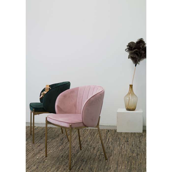 Стул coral, велюр, пыльная роза Bergenson Bjorn BEAR-CO10815