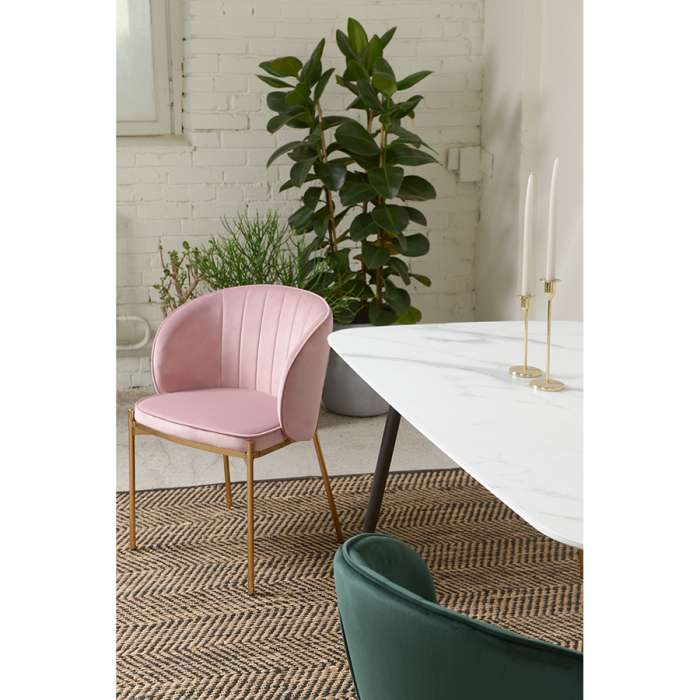 Стул coral, велюр, пыльная роза Bergenson Bjorn BEAR-CO10815