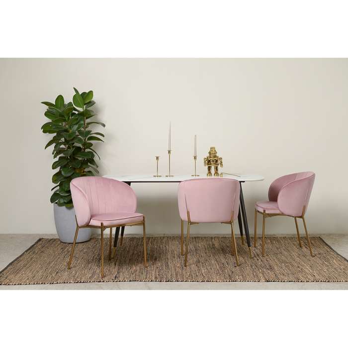 Стул coral, велюр, пыльная роза Bergenson Bjorn BEAR-CO10815