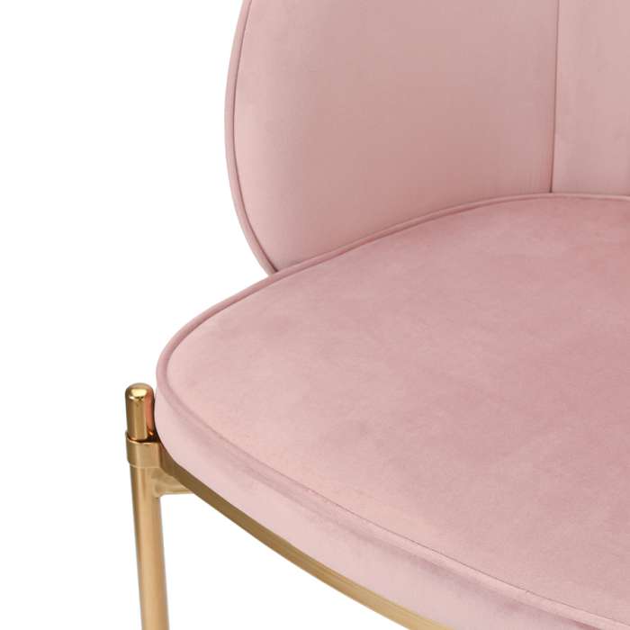 Стул coral, велюр, пыльная роза Bergenson Bjorn BEAR-CO10815