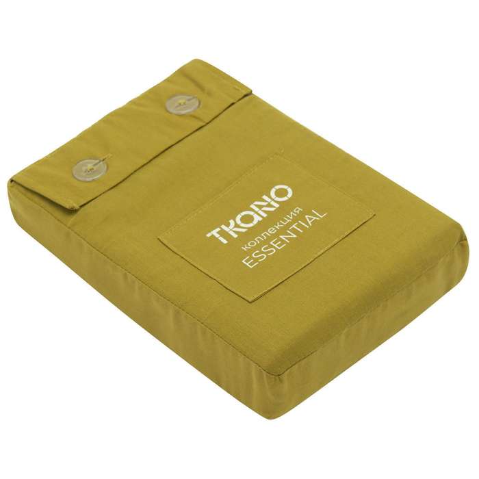 Набор из двух наволочек оливкового цвета с контрастным кантом из коллекции essential, 70х70 см Tkano TK22-PCI0005