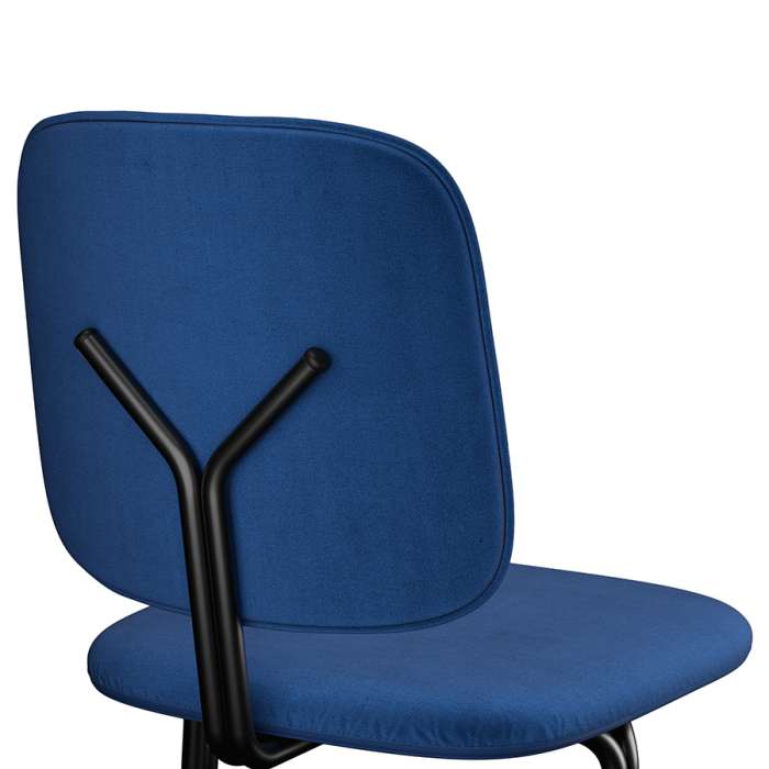 Стул ror, y, велюр, черный/темно-голубой LATITUDE RORCHYBKVLRDBL