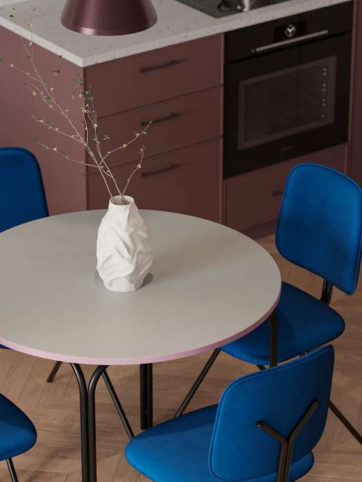 Стул ror, y, велюр, черный/темно-голубой LATITUDE RORCHYBKVLRDBL