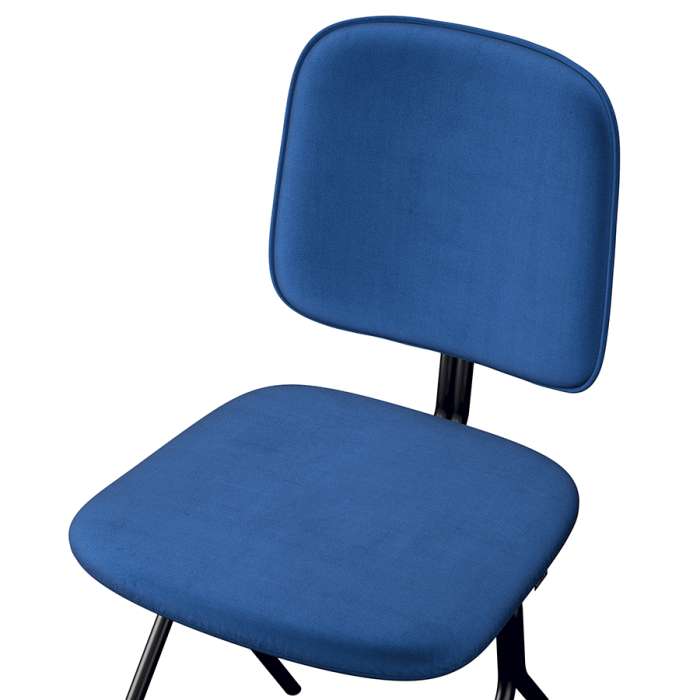 Стул ror, y, велюр, черный/темно-голубой LATITUDE RORCHYBKVLRDBL