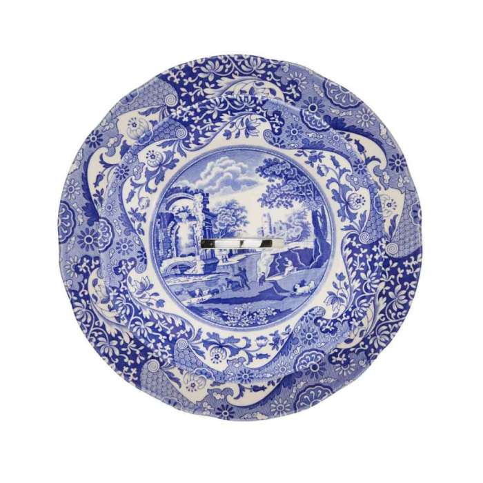 Блюдо двухъярусное Spode Голубая Италия 27см
