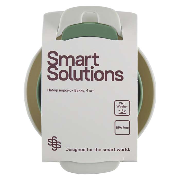 Набор из 3-х воронок и фильтра bakke Smart Solutions SS-FN-PP-set4