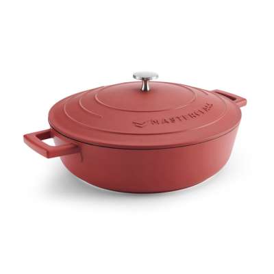 Неглубокая форма для запекания из литого аллюминия RED 4 л MC Kitchen Craft MCMSCRD28RED