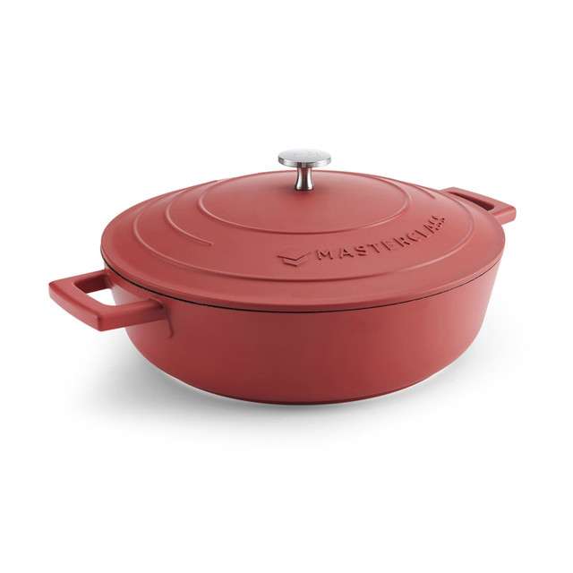 Неглубокая форма для запекания из литого аллюминия RED 4 л MC Kitchen Craft MCMSCRD28RED