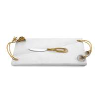 Доска для сыра с ножом Michael Aram Каллы 46x25 см, белая