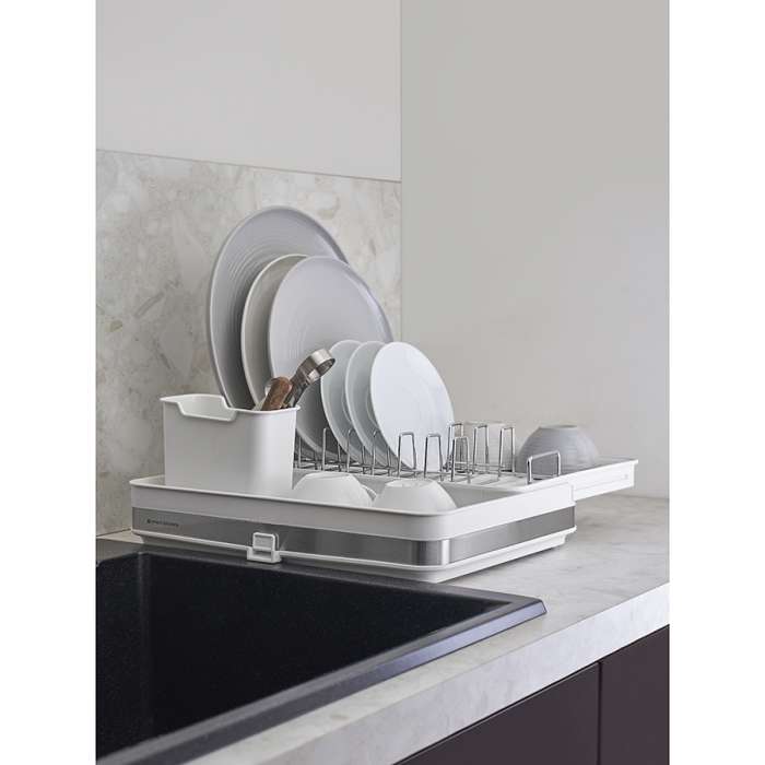 Сушилка для посуды Atle раздвижная большая, белая SMART SOLUTIONS SS000013
