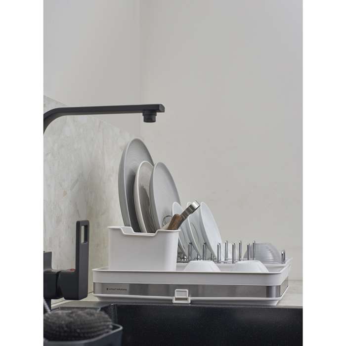 Сушилка для посуды Atle раздвижная большая, белая SMART SOLUTIONS SS000013