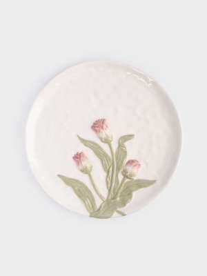 Блюдо, 24 см, керамика, молочное, Тюльпаны, Tulip ANNA LAFARG ANLAF-FDW-130525-6