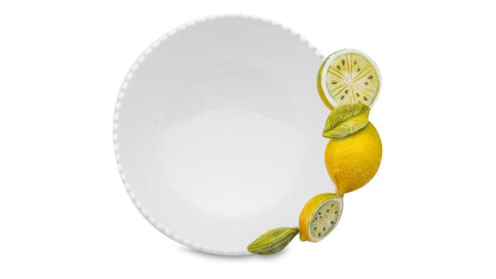 Салатник Лимоны 24 см, h11 см, керамика EDELWEISS EDW-8202F