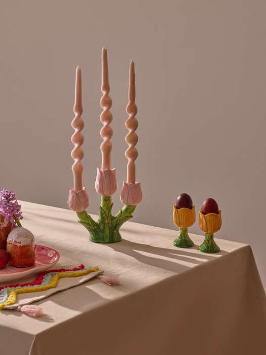 Подсвечник floret для трех свечей из коллекции blossom, 20 см Tkano TK26-DEC-CNH0003