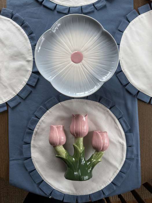 Подсвечник floret для трех свечей из коллекции blossom, 20 см Tkano TK26-DEC-CNH0003