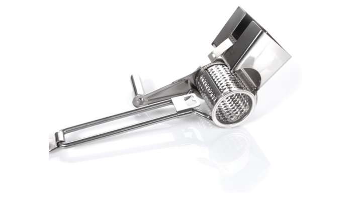 Тёрка роторная ручная для твердых сыров 20x9см, сталь нержавеющая, п/к BOSKA BSK853805