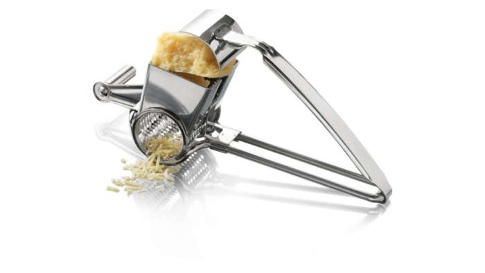 Тёрка роторная ручная для твердых сыров 20x9см, сталь нержавеющая, п/к BOSKA BSK853805