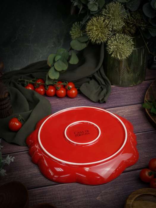 Тарелка d 28 см h 2,8 см, Tomato CASA DI FORTUNA CDF TM03