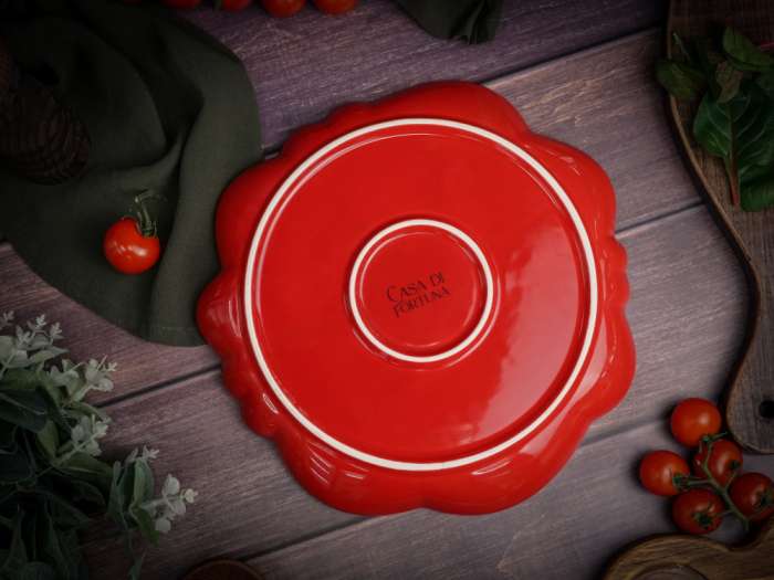 Тарелка d 28 см h 2,8 см, Tomato CASA DI FORTUNA CDF TM03