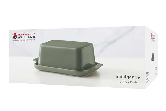 Маслёнка, 20х12 см, фарфор P, серо-зеленая, Indulgence MAXWELL & WILLIAMS MW451-IA0404