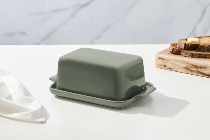 Маслёнка, 20х12 см, фарфор P, серо-зеленая, Indulgence MAXWELL & WILLIAMS MW451-IA0404