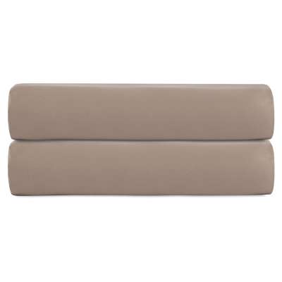 Простыня на резинке из сатина светло-коричневого цвета из коллекции essential, 180х200х30 см Tkano TK22-FS0006