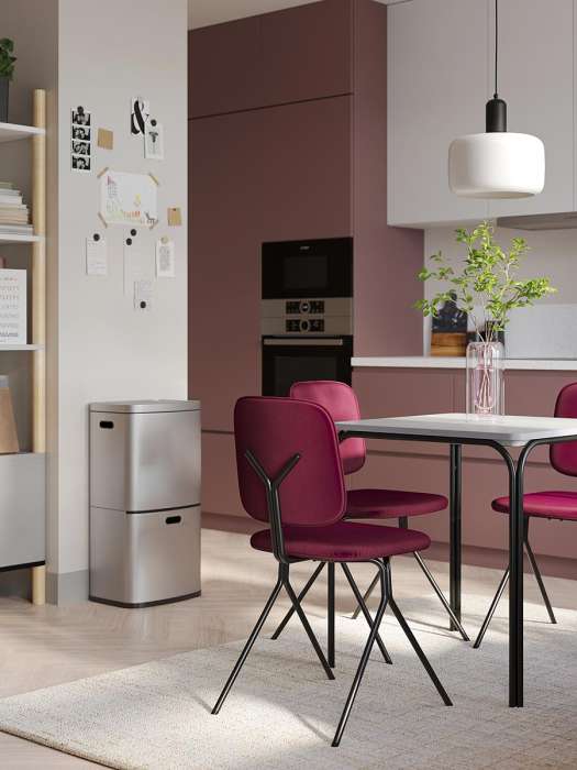 Стул ror, y, велюр, черный/пурпурный LATITUDE RORCHYBKVLRDPRPL