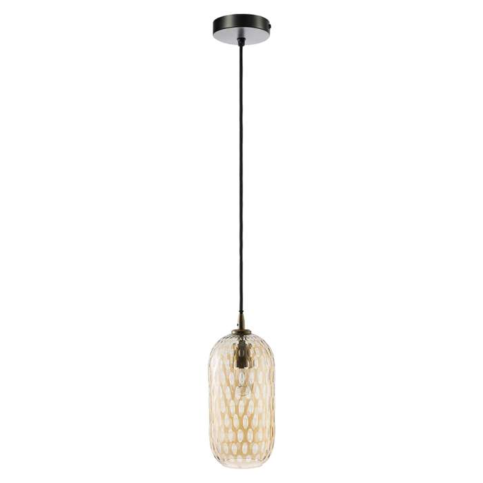 Светильник подвесной mystic aura, D26 см, янтарно-золотой Bergenson Bjorn BB0000551