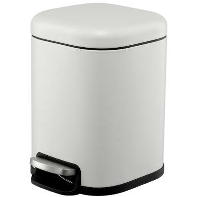 Ведро мусорное с педалью, светло-серое, 6 л Smart Solutions SS0000246