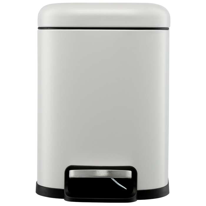Ведро мусорное с педалью, светло-серое, 6 л Smart Solutions SS0000246