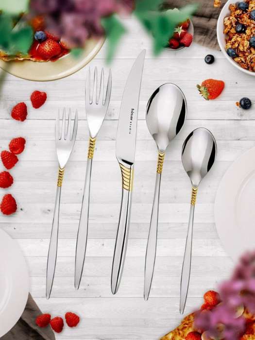 Набор столовых приборов MAMBA Gold 18 шт HISAR H39030