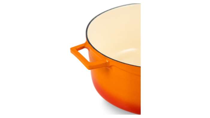 Кастрюля с крышкой LAVA d28 см, 6,7 л, чугун, оранжевая LV Y TC 28 EDT K2 Orange