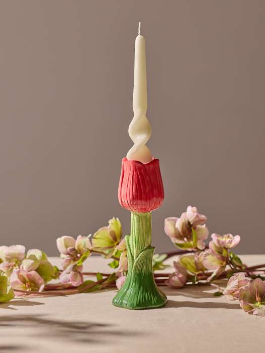 Подсвечник floret красного цвета из коллекции blossom, 18 см Tkano TK26-DEC-CNH0001